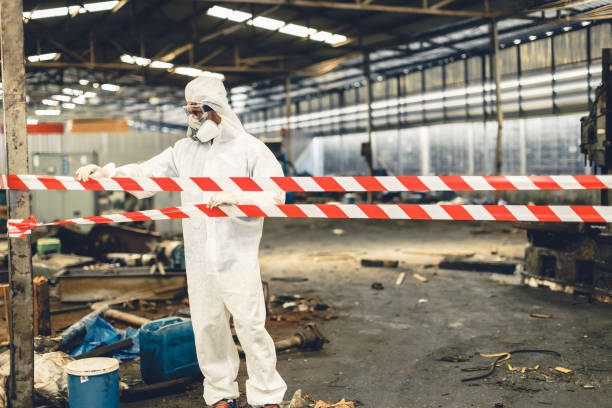 Professional Biohazard Cleanup technician working in Sequoia National Park, CA